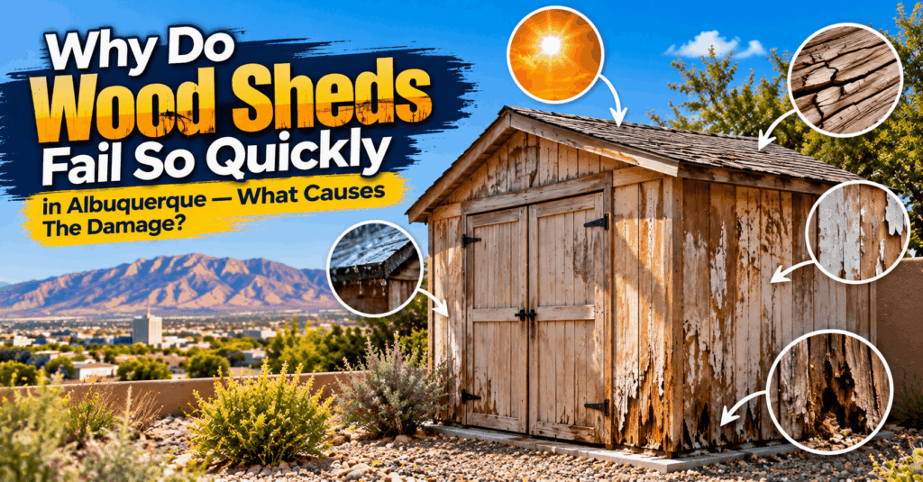Why Wood Sheds Fail in Albuquerque