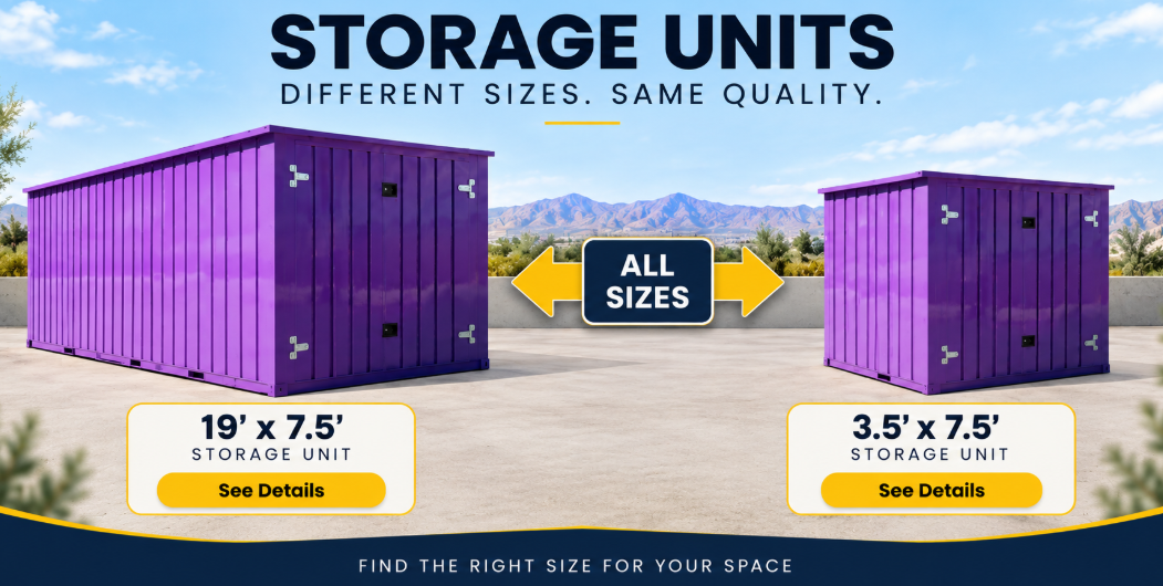 storage units size